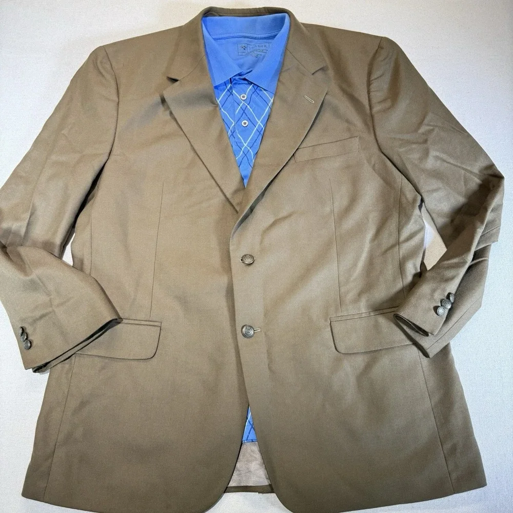 Jos A Bank Wool Cashmere Blazer Jacket Mens 46R And Jos A Bank Ledbetter Polo XL